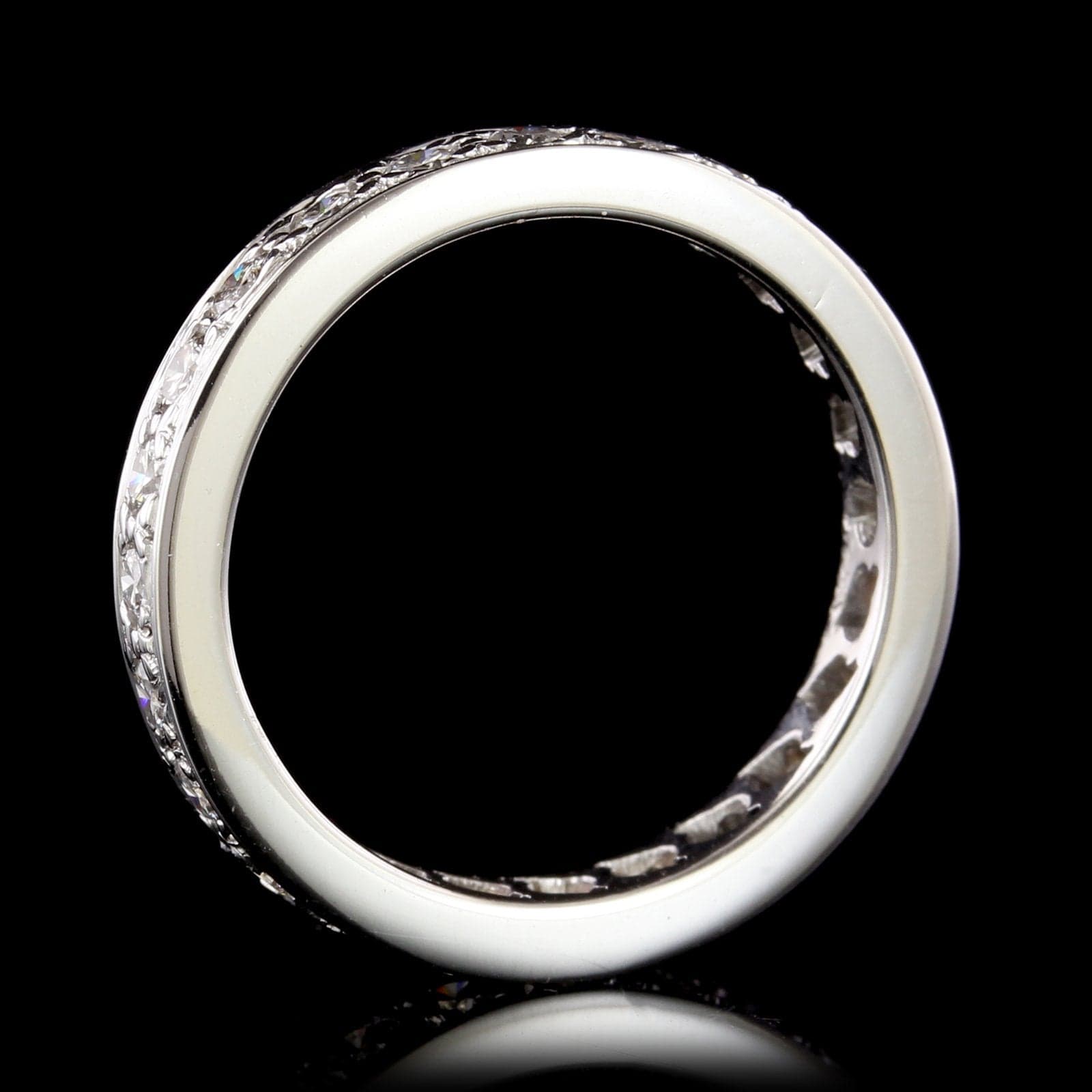 14K White Gold Estate Diamond Eternity Band