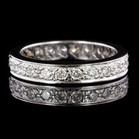 14K White Gold Estate Diamond Eternity Band