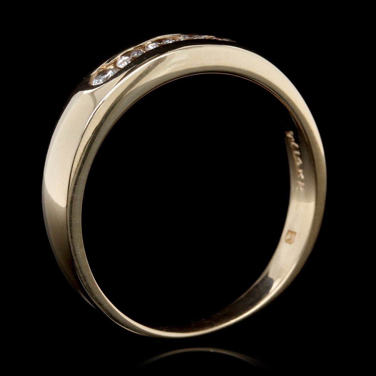 14K Yellow Gold Estate Diamond Band