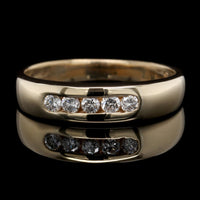 14K Yellow Gold Estate Diamond Band