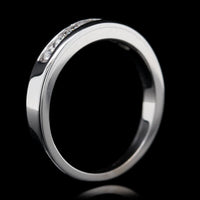 14K White Gold Estate Diamond Band