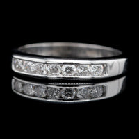 14K White Gold Estate Diamond Band