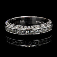 18K White Gold Estate Diamond Band