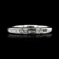 14K White Gold Estate Diamond Band