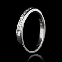 14K White Gold Estate Diamond Band