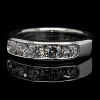 14K White Gold Estate Diamond Band