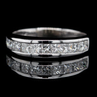 14K White Gold Estate Diamond Band