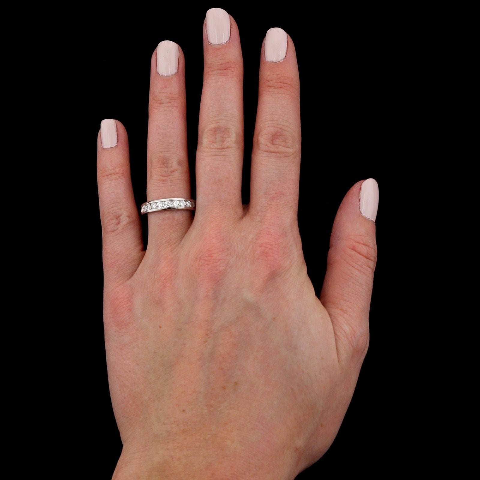 Platinum Estate Diamond Band
