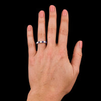 Platinum Estate Sapphire and Diamond Band