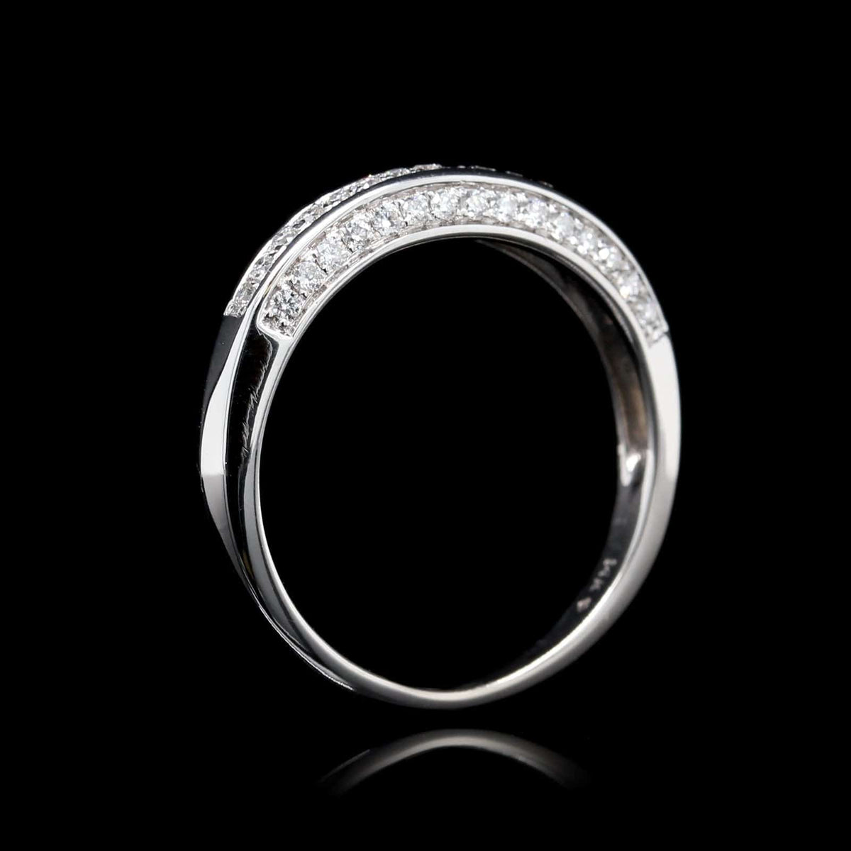 14K White Gold Estate Diamond Band