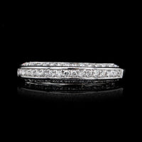14K White Gold Estate Diamond Band