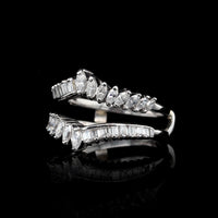 Platinum Estate Diamond Wrap Insert Ring