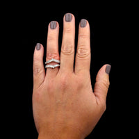 Platinum Estate Diamond Wrap Insert Ring