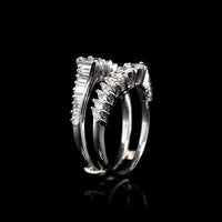 Platinum Estate Diamond Wrap Insert Ring