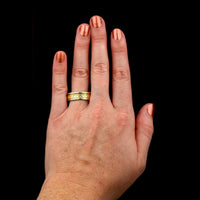 14K Two-tone Gold Estate Celtic Knot Wedding Band