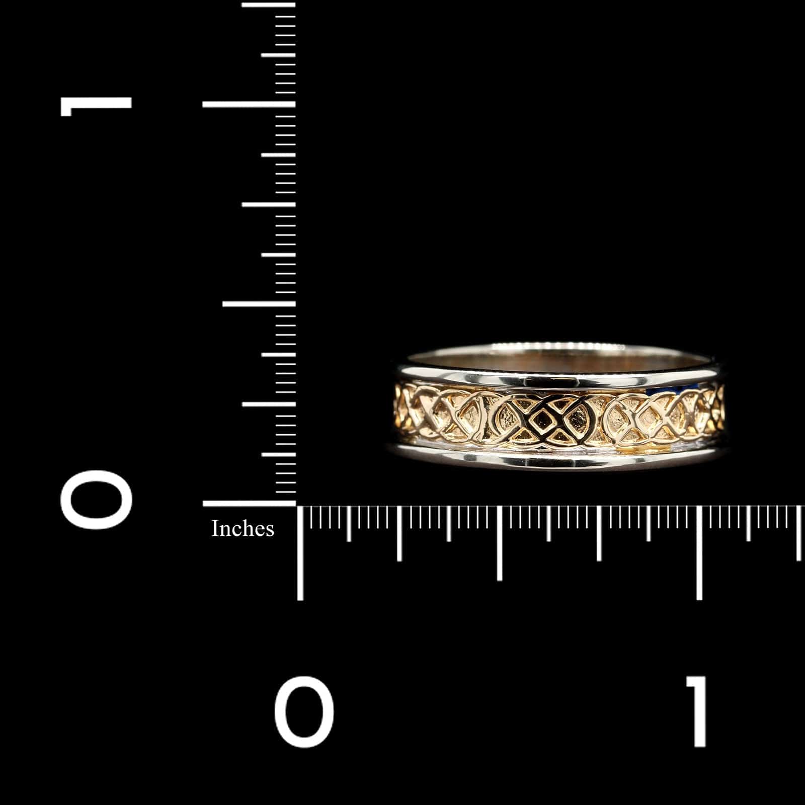 14K Two-tone Gold Estate Celtic Knot Wedding Band