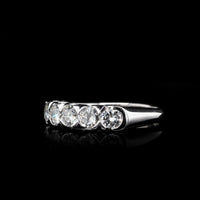 14K White Gold Estate Diamond Band