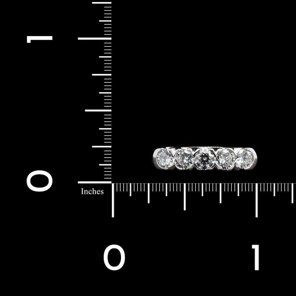 14K White Gold Estate Diamond Band