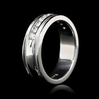 14K White Gold Estate Diamond Band