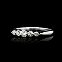 14K White Gold Estate Diamond Band
