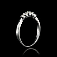 14K White Gold Estate Diamond Band