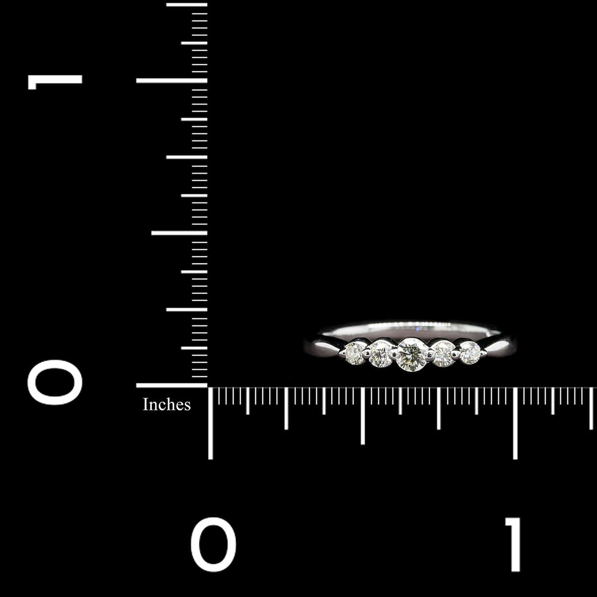 14K White Gold Estate Diamond Band