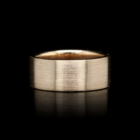 14K Yellow Gold Estate Brushed Band