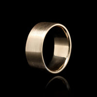 14K Yellow Gold Estate Brushed Band