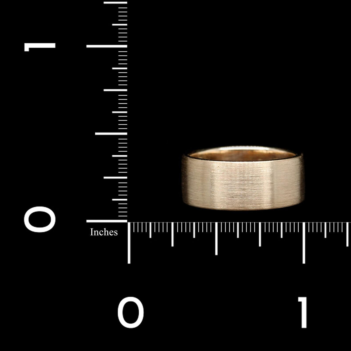 14K Yellow Gold Estate Brushed Band