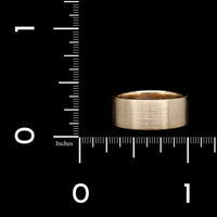 14K Yellow Gold Estate Brushed Band