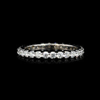 14K White Gold Estate Diamond Eternity Band