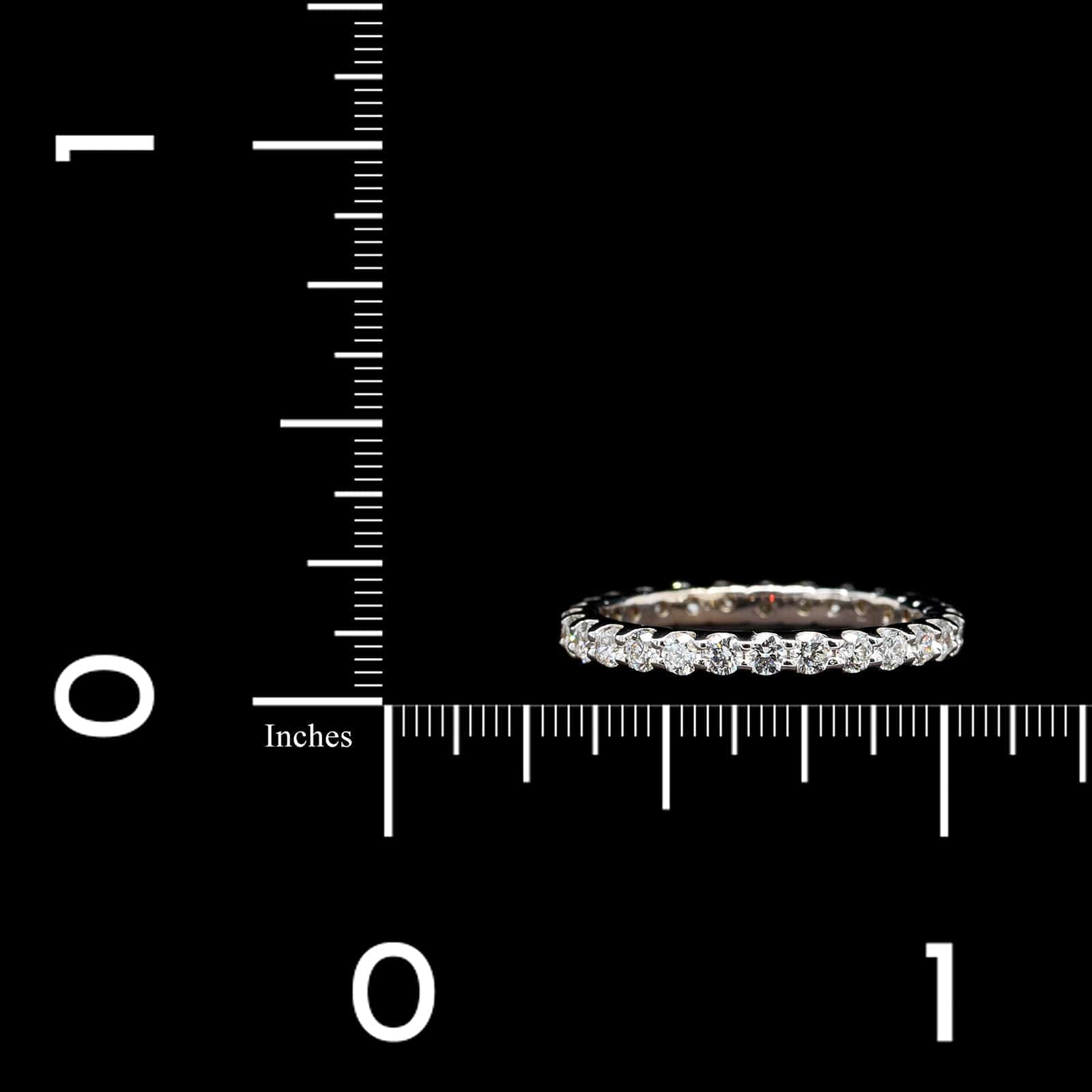14K White Gold Estate Diamond Eternity Band