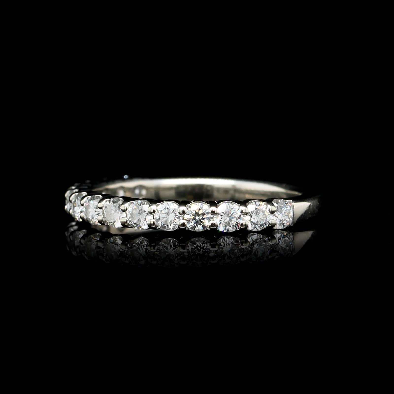 18K White Gold Estate Diamond Band
