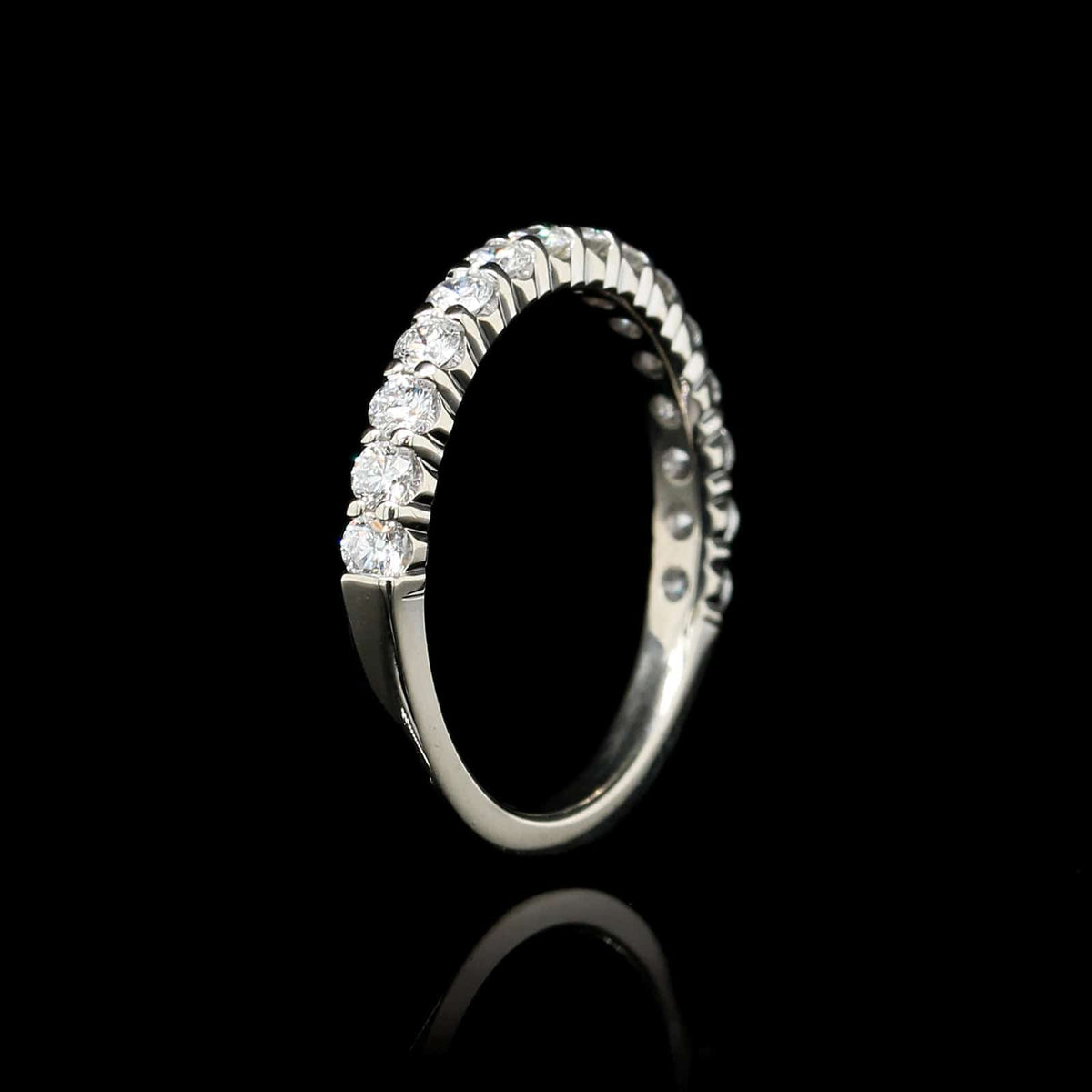 18K White Gold Estate Diamond Band