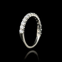 18K White Gold Estate Diamond Band