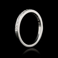 14K White Gold Estate Diamond Band