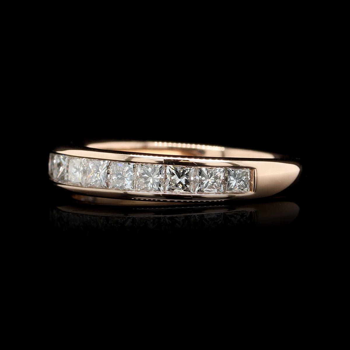 14K Rose Gold Estate Diamond Band