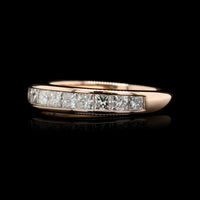 14K Rose Gold Estate Diamond Band