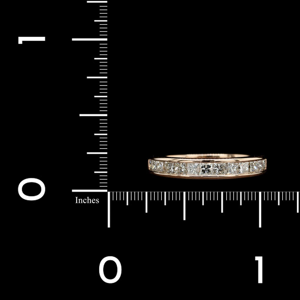 14K Rose Gold Estate Diamond Band