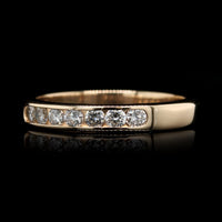 14K Yellow Gold Estate Diamond Band