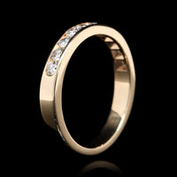 14K Yellow Gold Estate Diamond Band