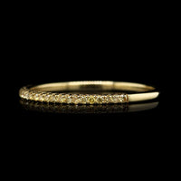 Hidalgo 18k Yellow Gold Estate Yellow Diamond Band