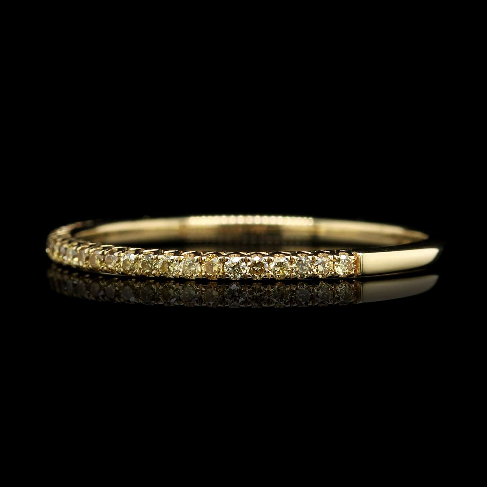 Hidalgo 18k Yellow Gold Estate Yellow Diamond Band