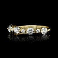 18K Yellow Gold Estate Diamond Band