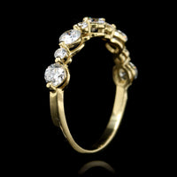 18K Yellow Gold Estate Diamond Band