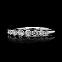 14K White Gold Estate Diamond Band