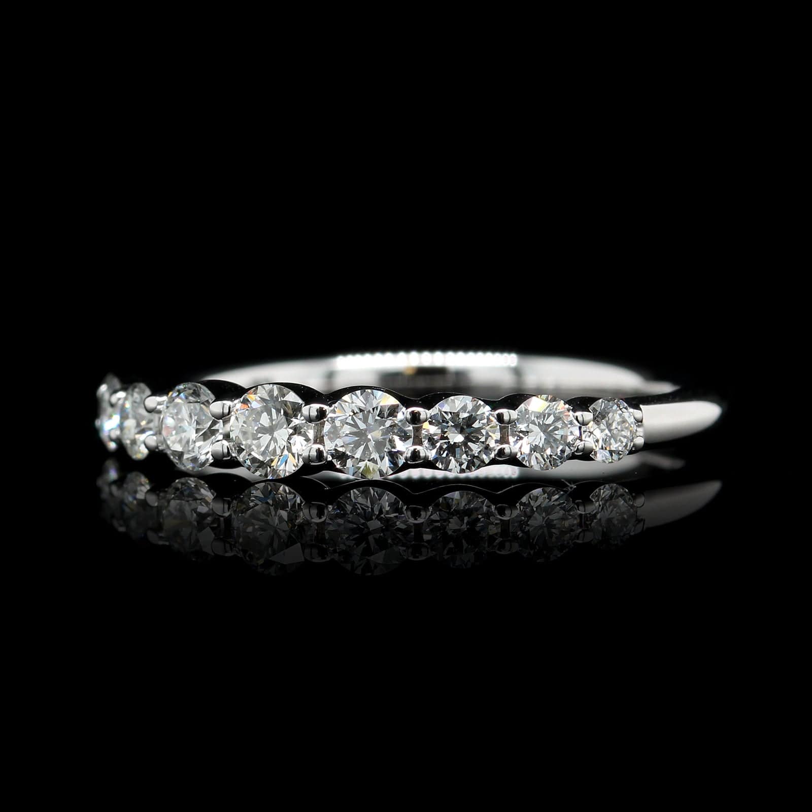 14K White Gold Estate Diamond Band