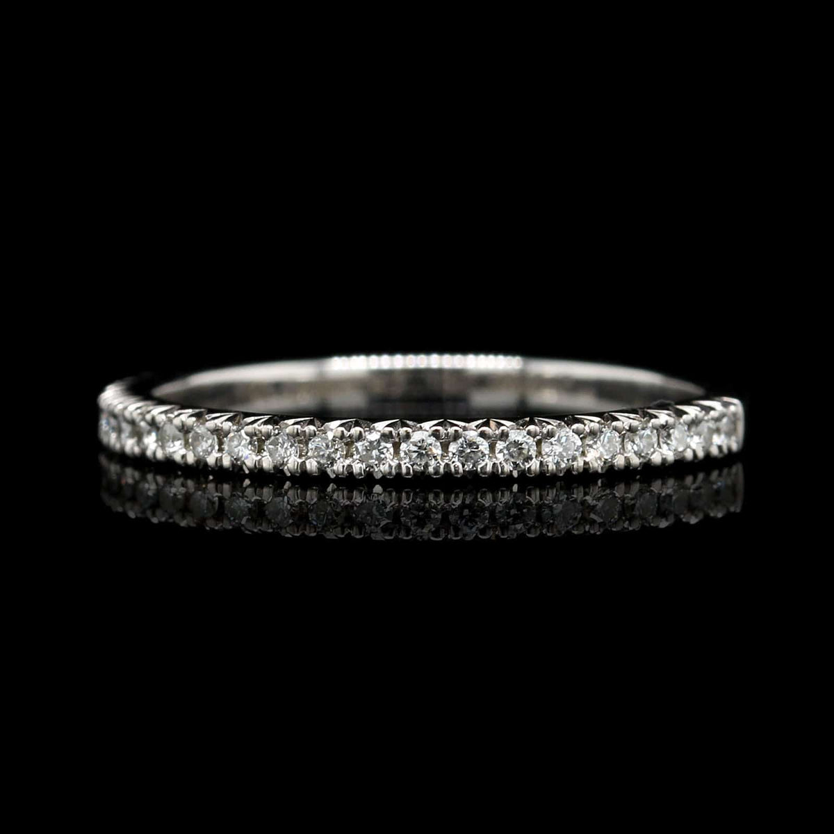18K White Gold Estate Diamond Band