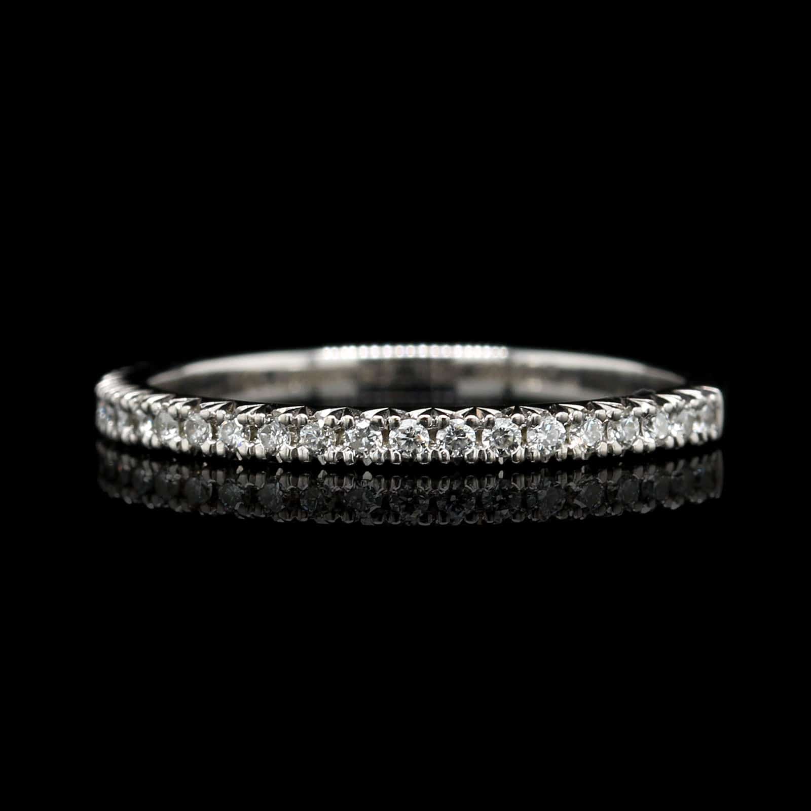 18K White Gold Estate Diamond Band