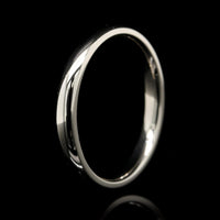 14K White Gold Estate Band